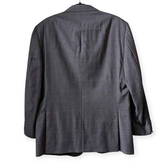 JoS A. Bank Men's Gray Plaid Wool Suit Jacket Sport Coat Travelers Collection 42 - Picture 2 of 10